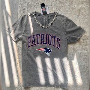 Gameday Couture x NFL Gray V-Neck with Embellished neckline